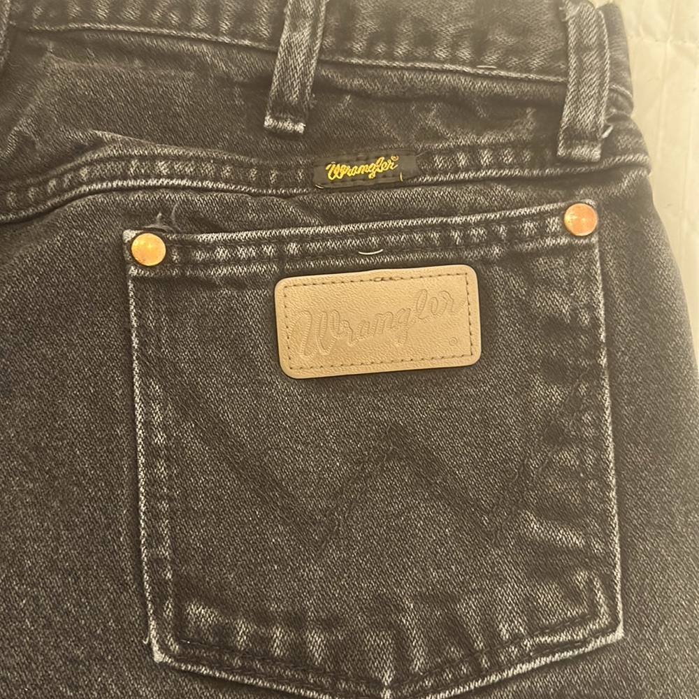 Vintage men’s wrangler black jeans size W36 L32 fits more like size W32